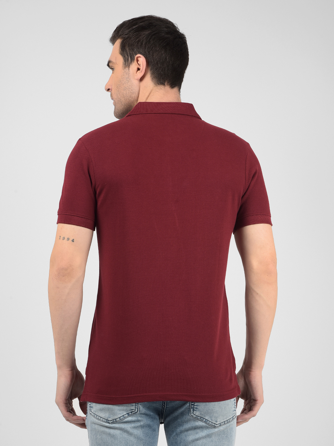 Numero Uno Men Solid Maroon T-Shirt